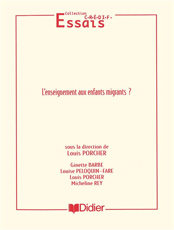 L'enseignement aux enfants migrants ?