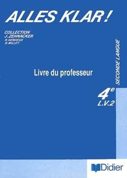 Alles klar 4e ; guide pedagogique langue vivante 2