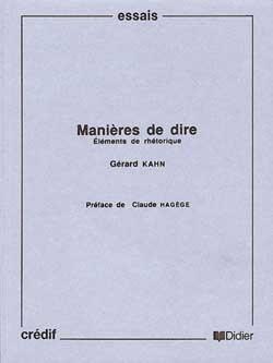Manieres de dire livre