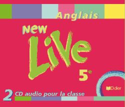 NEW LIVE : anglais ; 5e ; LV1 ; cd audio classe