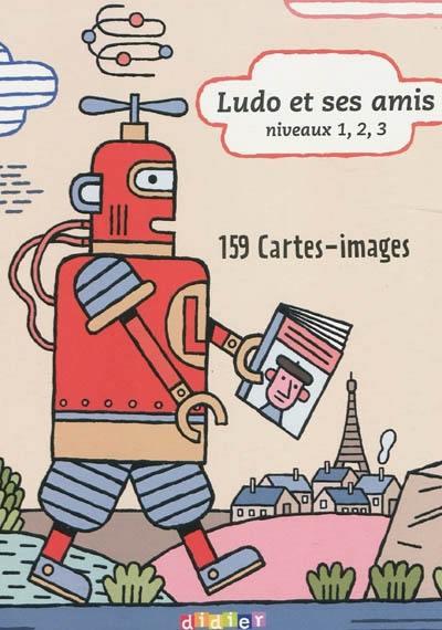 Ludo et ses amis ; niveaux 1, 2, 3 ; flashcards ; 159 cartes images