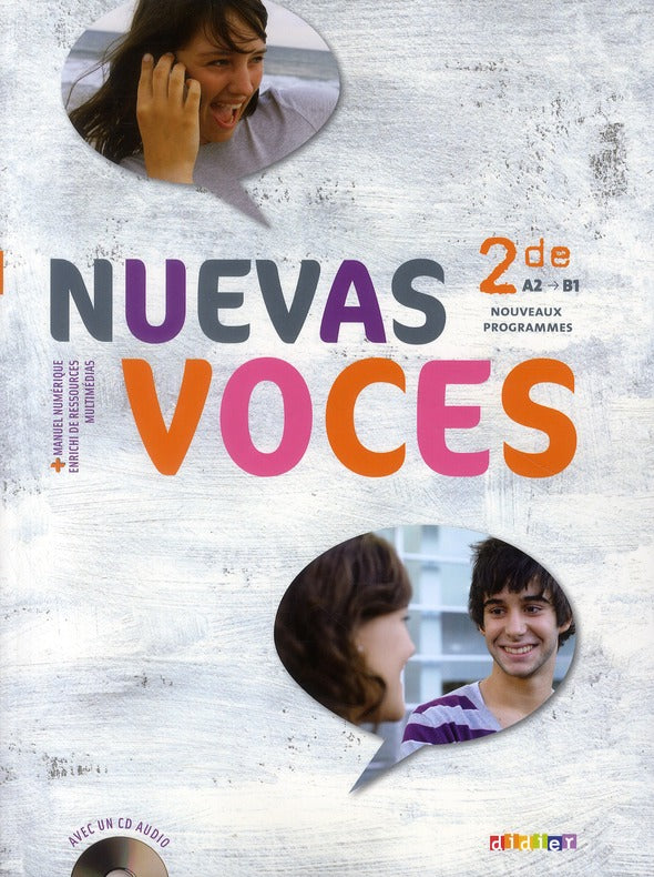 NUEVAS VOCES : espagnol ; 2nde ; livre + cd audio