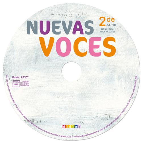 NUEVAS VOCES : espagnol ; 2nde ; cd audio élève de remplacement