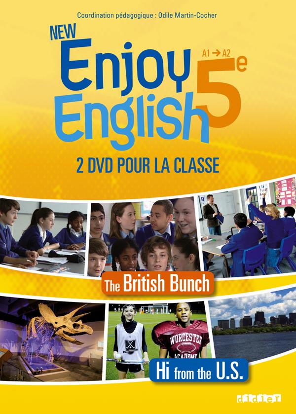 New enjoy english : 5e ; coffret 2 DVD pour la classe
