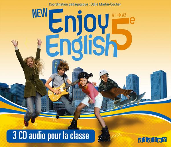 New enjoy english : 5e ; coffret ; CD audio pour la classe