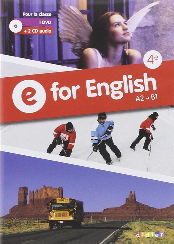 E for english : 4ème ; A2/B1 ; coffret