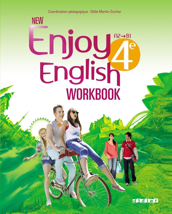 New enjoy english : anglais ; 4ème ; A2/B1 ; workbook (édition 2014)