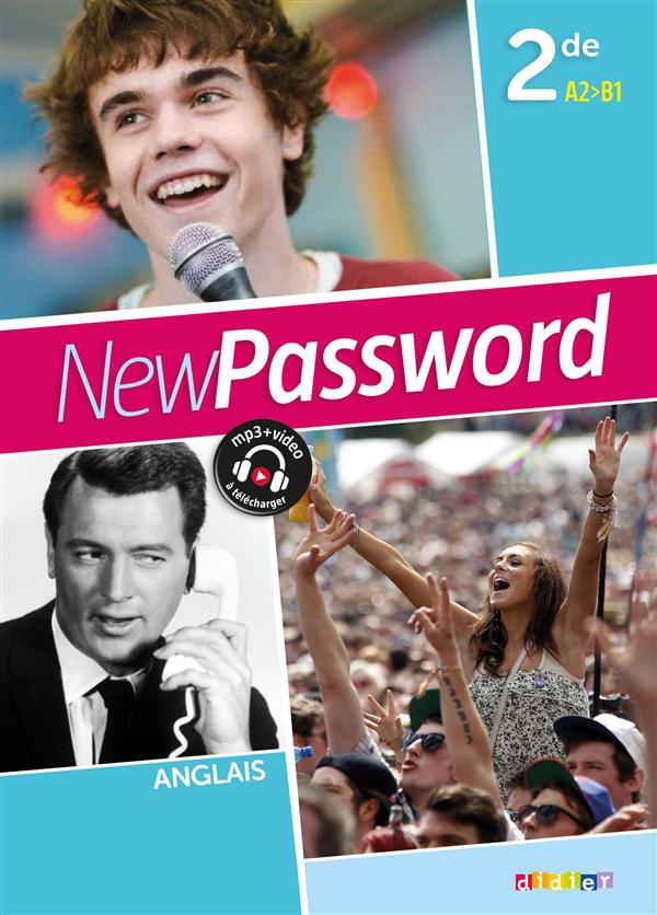 New password english ; 2nde ; livre (édition 2015)