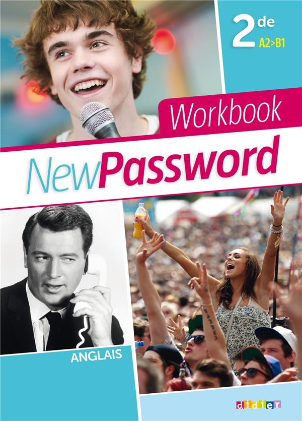 New password english ; 2nde ; cahier (édition 2015)