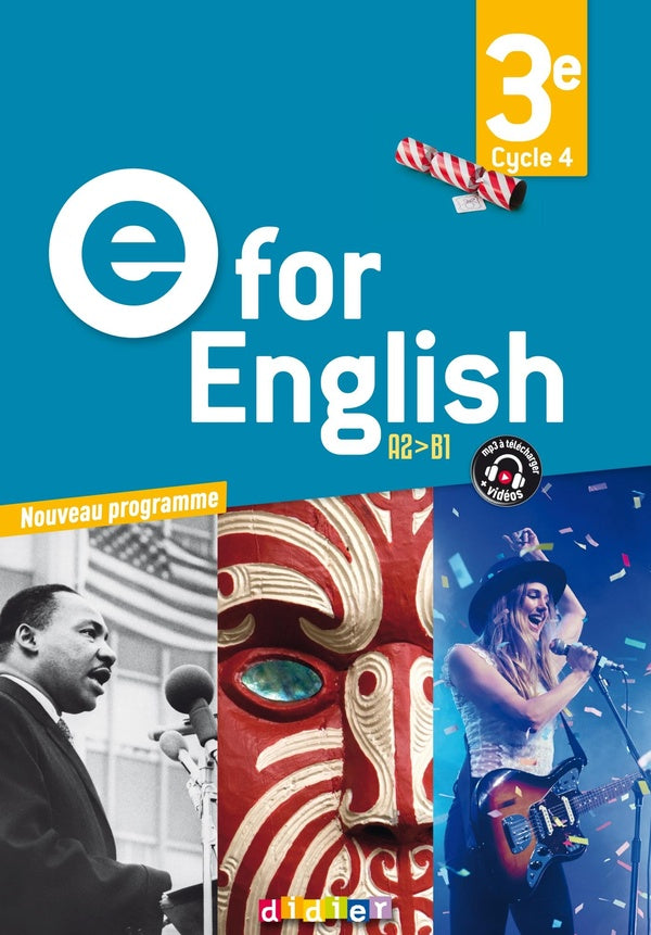 E for english : anglais ; livre (édition 2017)