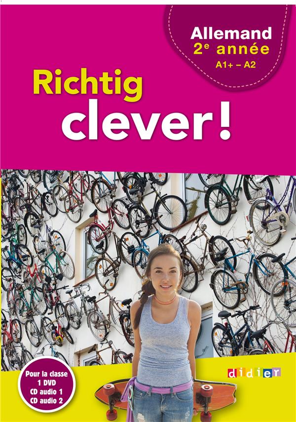 RICHTIG CLEVER ! : allemand ; 2e année ; coffret de la classe ; 2 CD audio + 1 DVD