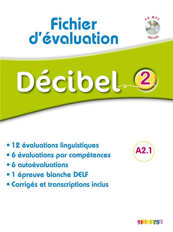 DECIBEL 2 : A2.1 ; fichier d'évaluation