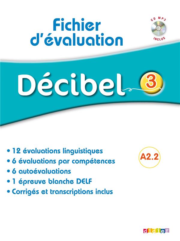 DECIBEL 2 : A2.2 ; fichier d'évaluation
