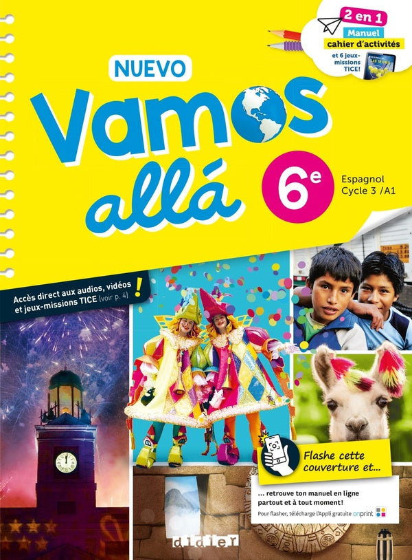 Nuevo vamos alla : espagnol ; 6e ; manuel-cahier d'activités