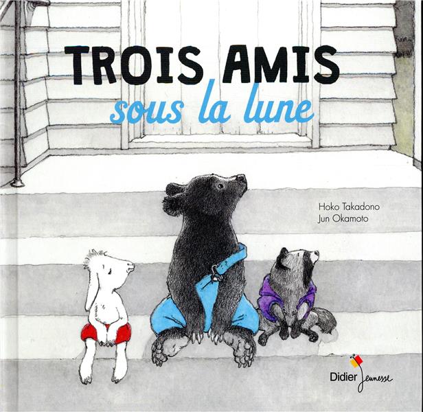 Trois amis sous la lune
