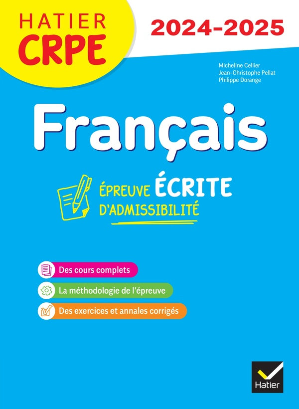 Français ; CRPE ; épreuve écrite d'admissibilité (édition 2024/2025)