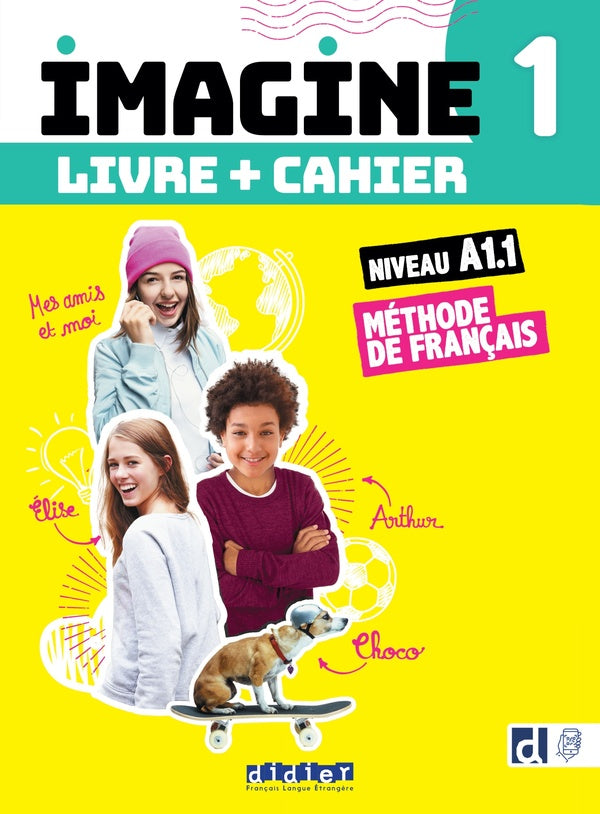 Imagine 1 : FLE ; livre + cahier ; A1.1