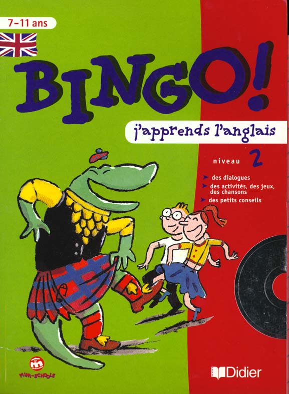 J'apprends l'anglais ; niveau 2 ; cahier + cd audio ; 7/11 ans