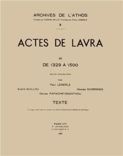 Actes lavra t.3 ; 1329-1500