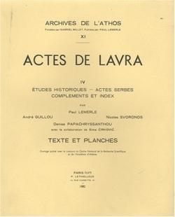 Actes de lavra tome 4