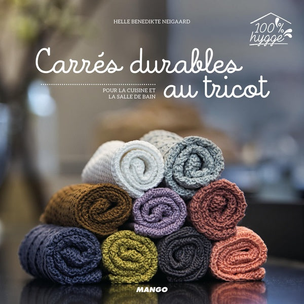 Carrés durables au tricot ; pour la cuisine et la salle de bain