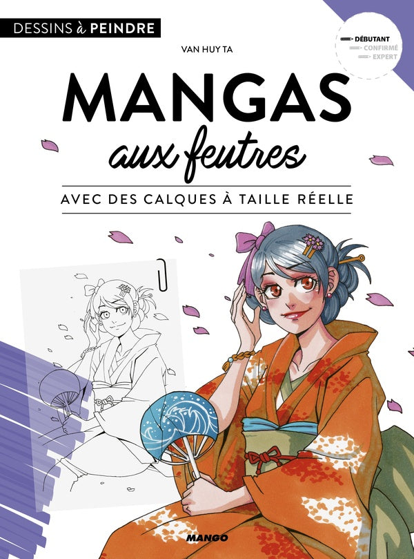 Mangas aux feutres ; avec des calques à taille réelle