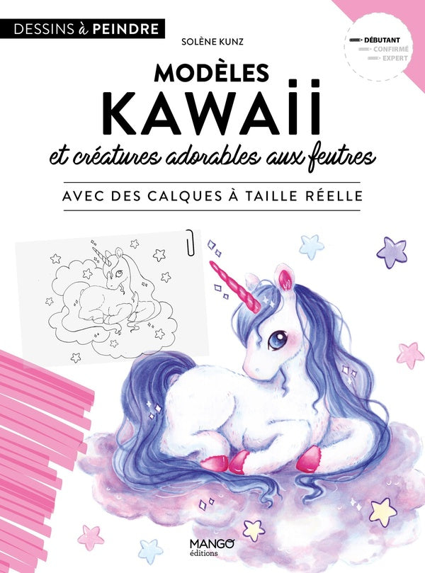 Modèles kawaii et créatures adorables aux feutres - flash vidéo
