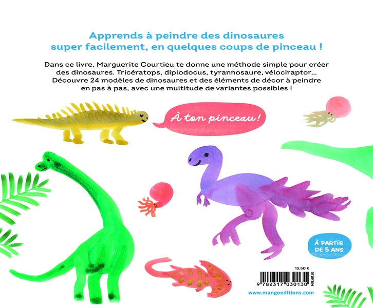 Dinos en 3 coups de pinceau