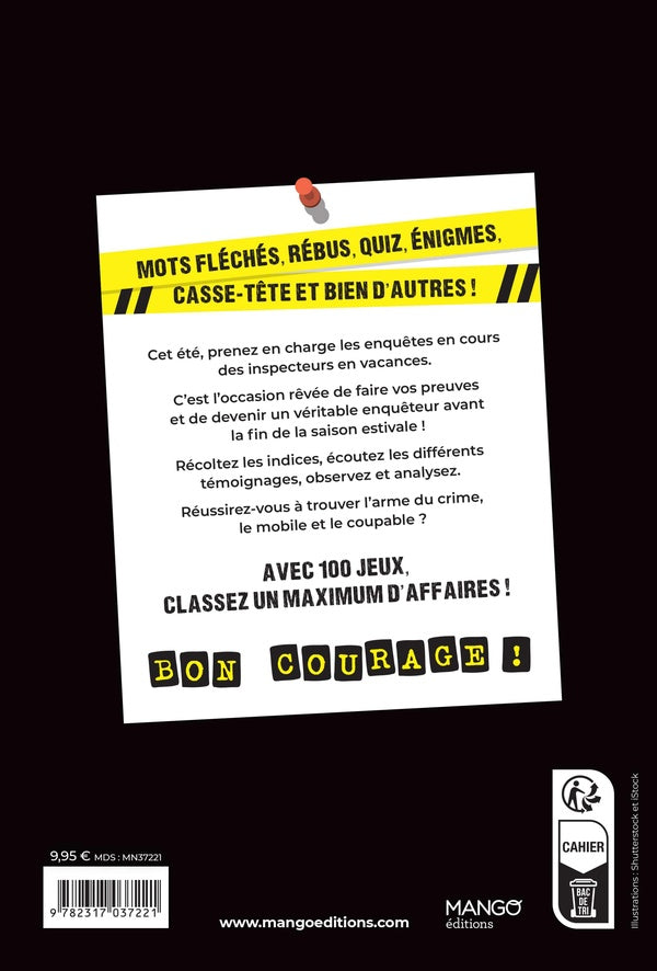 Cahier de vacances adultes : Enquêtes et mystères
