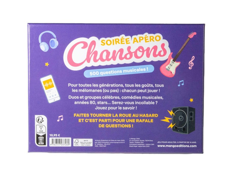 Soirée apéro chansons : 500 questions musicales !