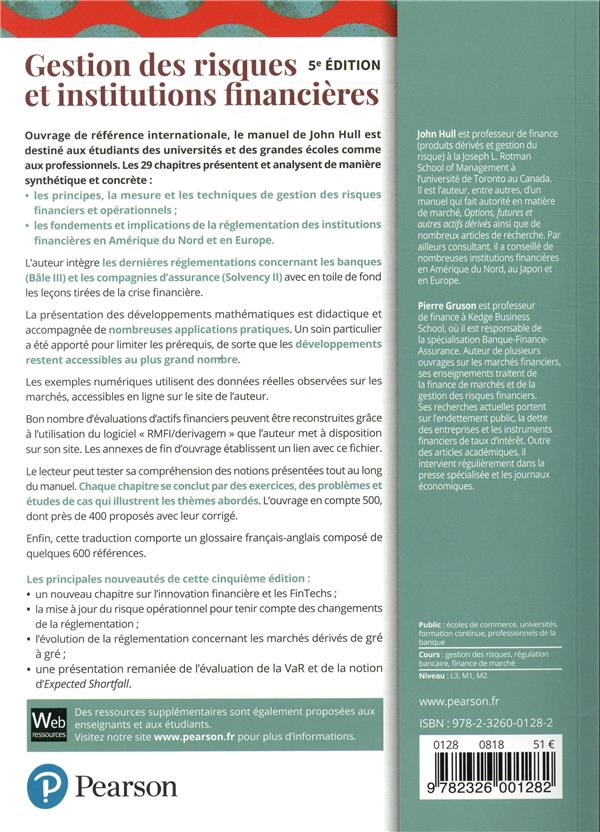 Gestion des risques et institutions financieres - 5e edition