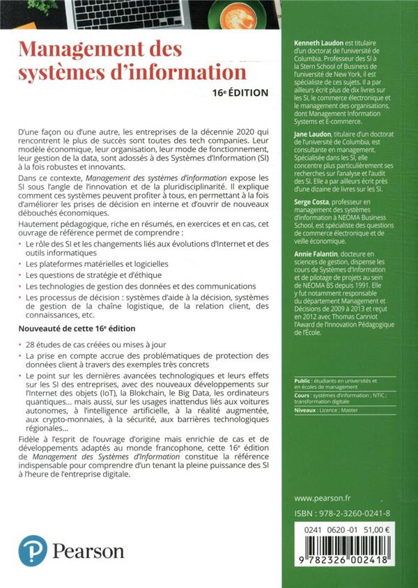 Management des systèmes d'information (16e édition)