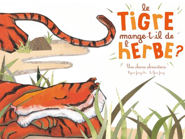 Le tigre mange-t-il de l'herbe ? une chaîne alimentaire - flash vidéo