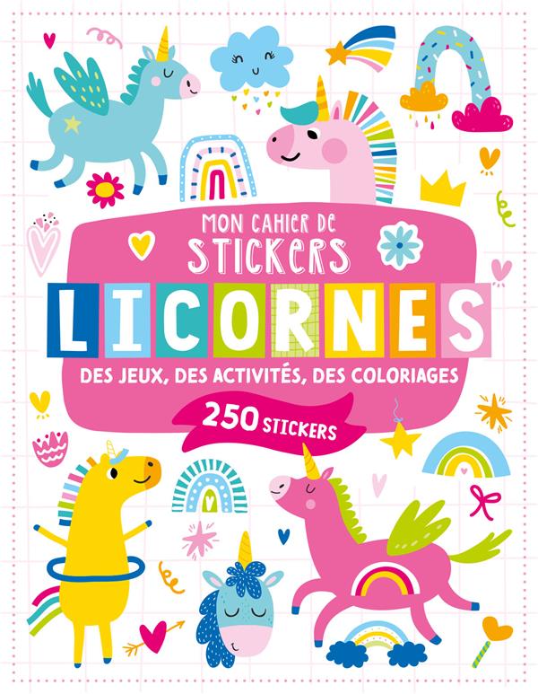 Mon cahier de stickers : licornes - flash vidéo