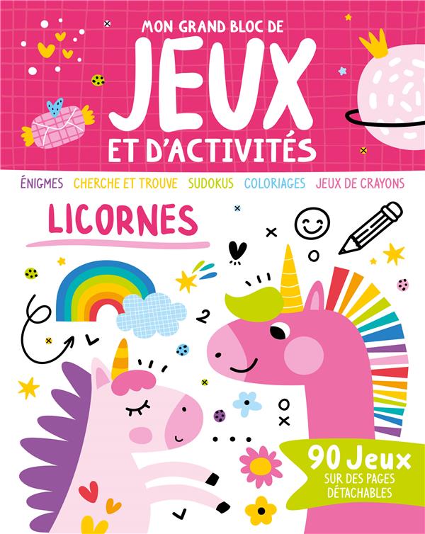Mon grand bloc de jeux et d'activités : Licornes - flash vidéo