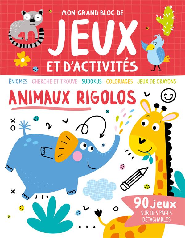 Mon grand bloc de jeux et d'activités : animaux rigolos - flash vidéo
