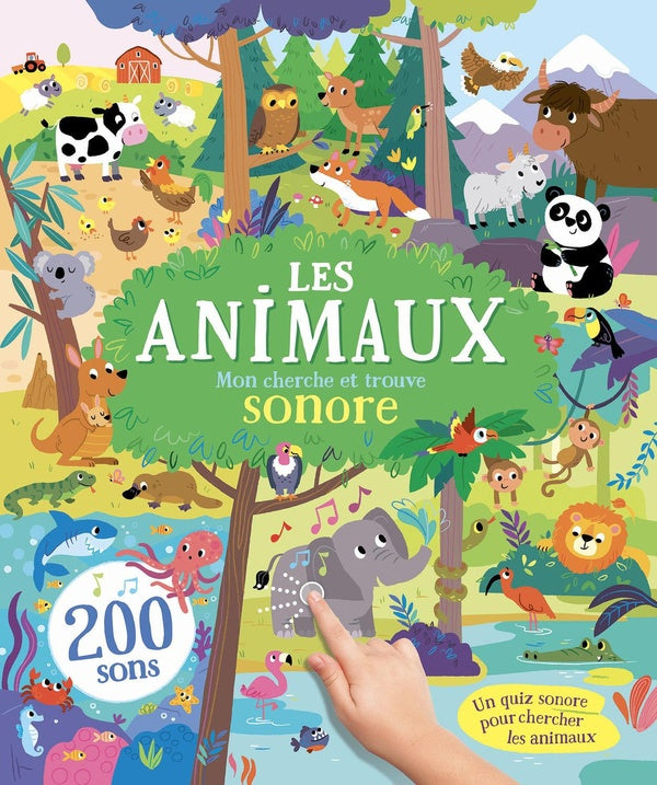 Mon livre sonore : mon cherche et trouve sonore : les animaux - flash vidéo