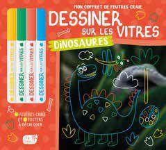 Dessiner sur les vitres : dinosaures - flash vidéo