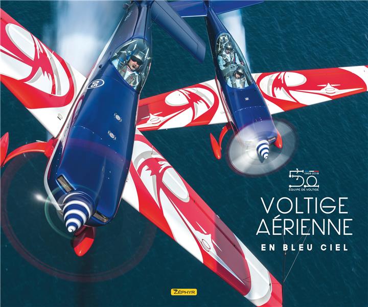 Voltige aérienne en bleu ciel