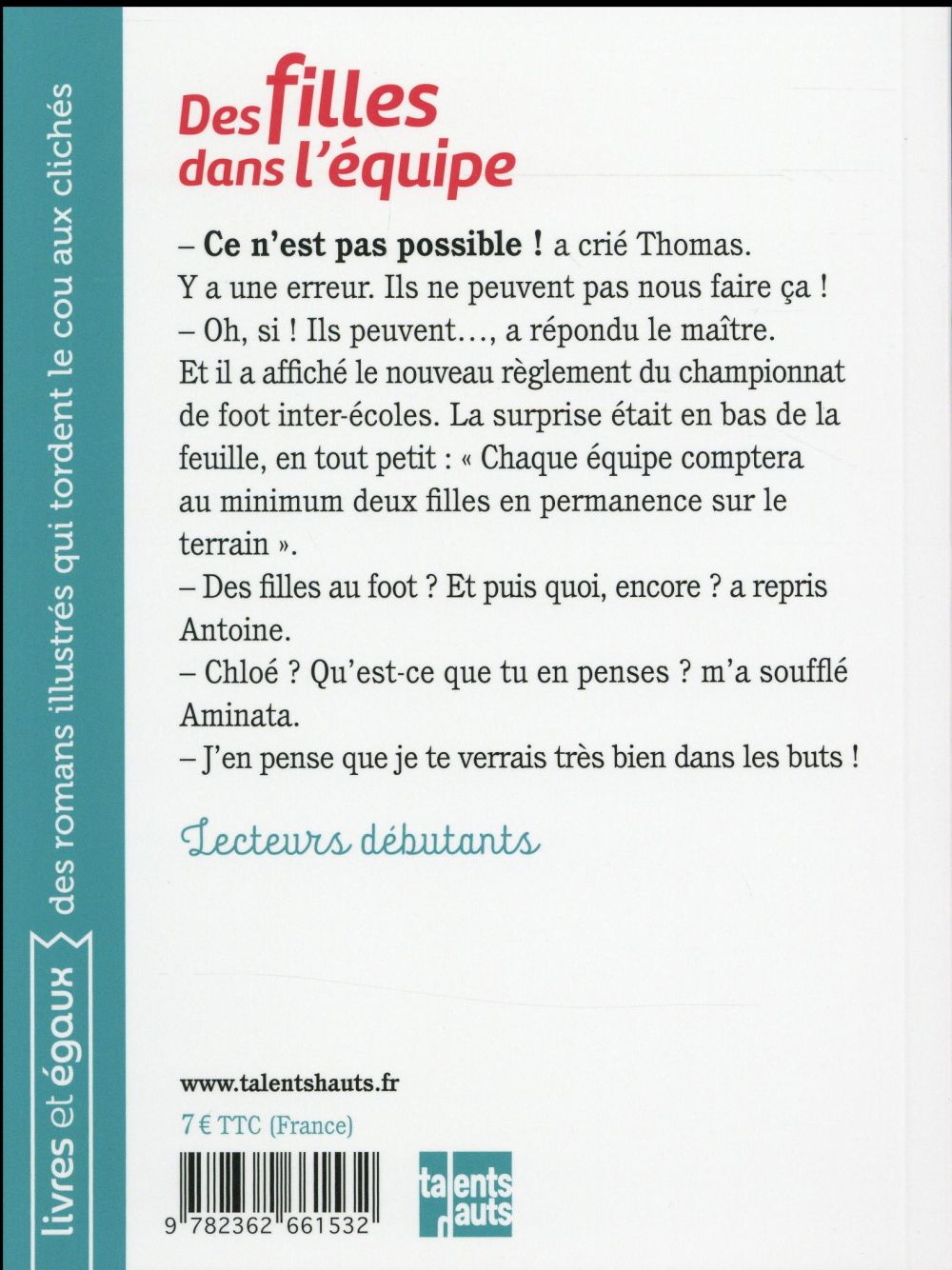 Des filles dans l'équipe