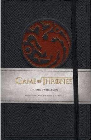 Game of Thrones - le trône de fer : maison Targaryen ; carnet ligné avec pochette