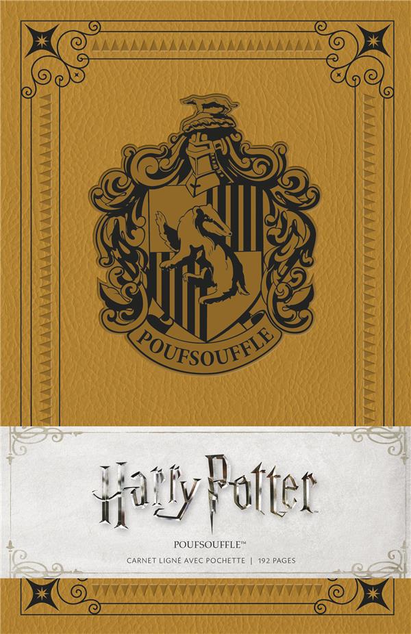Harry Potter : Poufsouffle ; carnet ligné avec pochette - flash vidéo