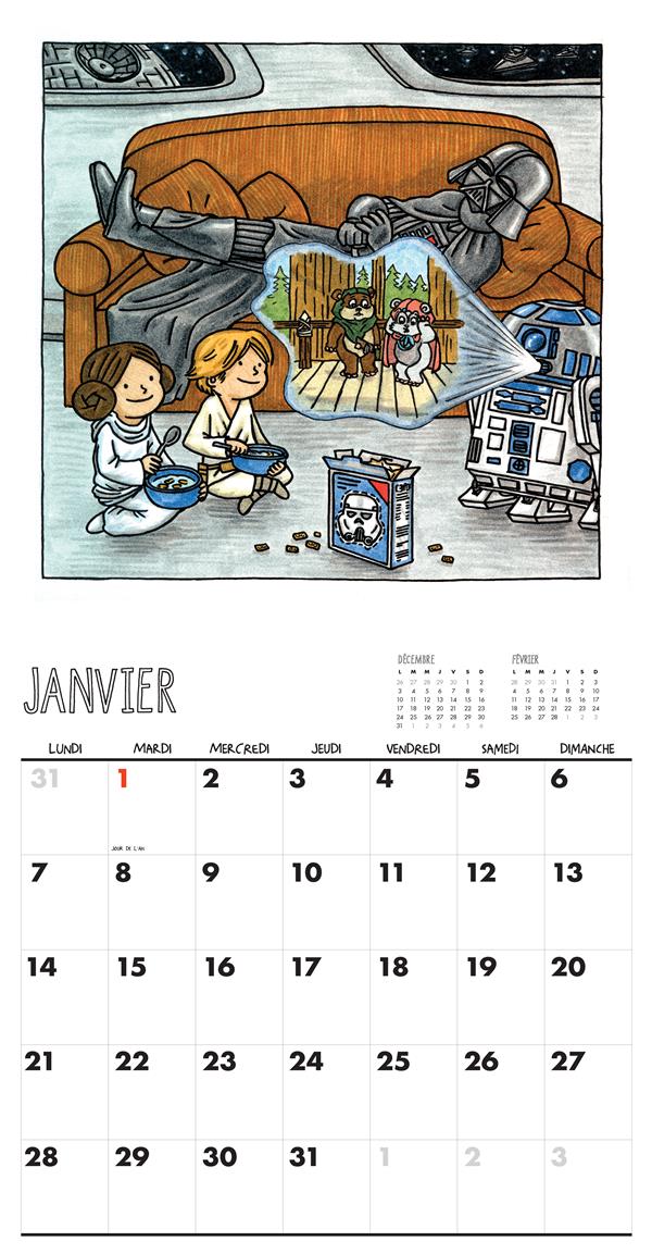 Star Wars - La famille Vador : calendrier Vador et fils (édition 2019)