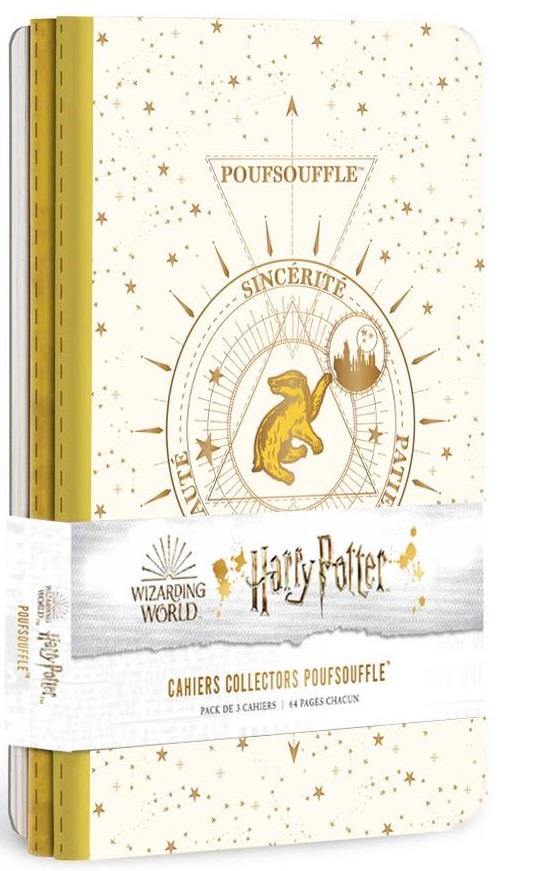 Harry Potter : constellation ; 3 cahiers Poufsouffle - flash vidéo