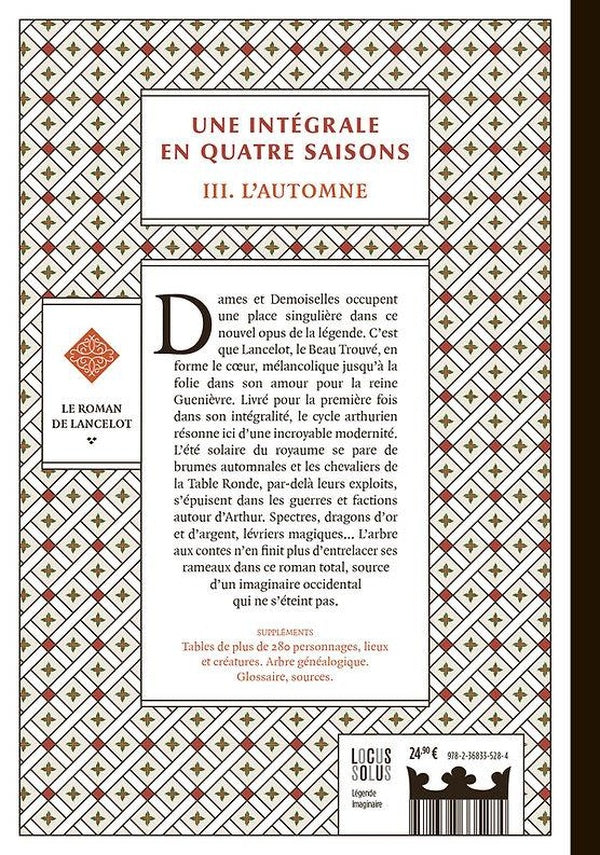 Arthur, cycle intégral Tome 3 : L'automne : Le roman de Lancelot