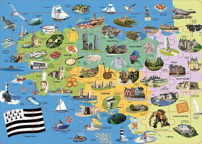 Puzzle 48 pièces : La Bretagne