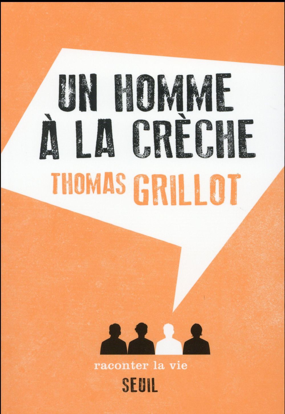 Un homme à la crèche