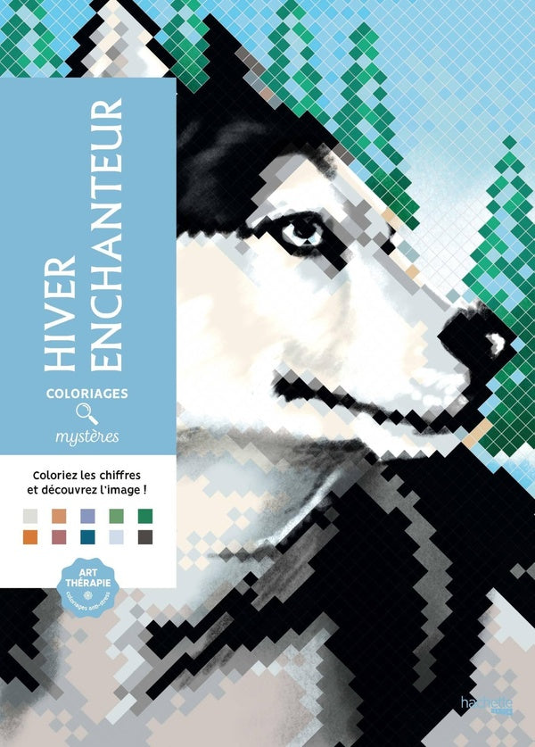 Art-thérapie ; Coloriages mystères : hiver enchanteur