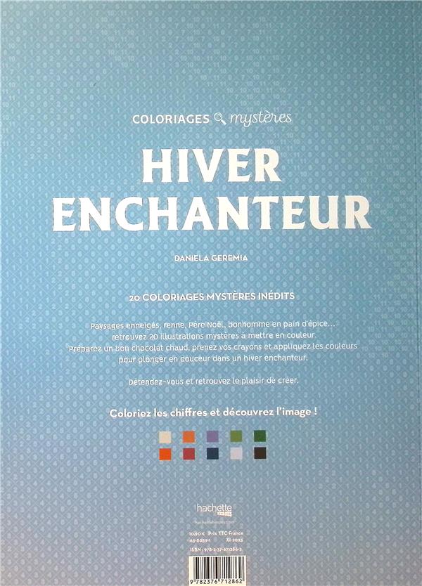 Art-thérapie ; Coloriages mystères : hiver enchanteur