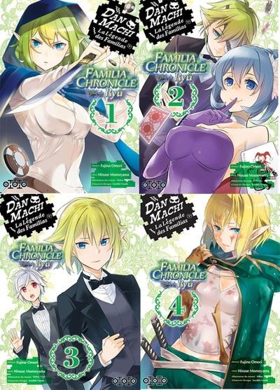 DanMachi : familia chronicle : épisode Ryu : coffret Tomes 1 à 4